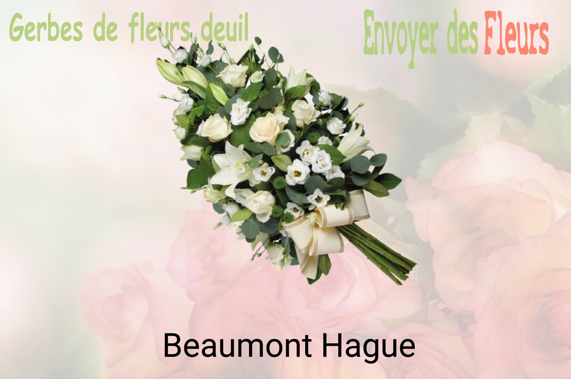 Gerbe de fleurs de deuil livrée à Beaumont-Hague